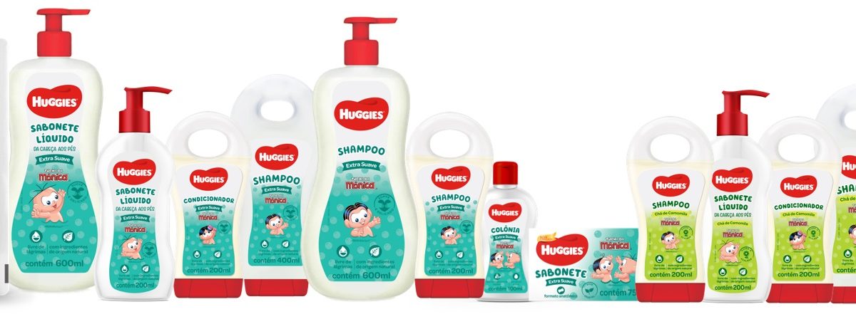 Huggies relança linha banho com válvula pump e refil para sabonete líquido