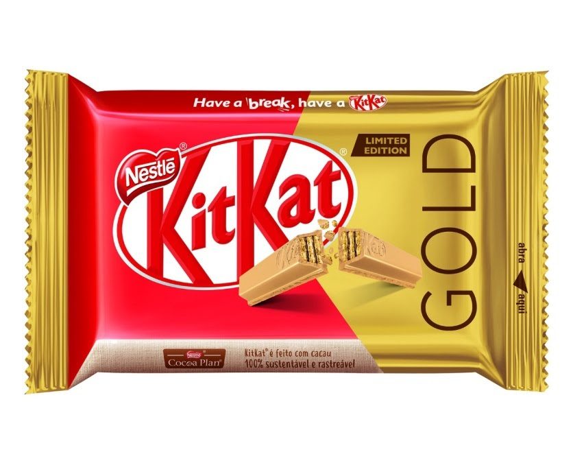 KitKat lança edição limitada Gold