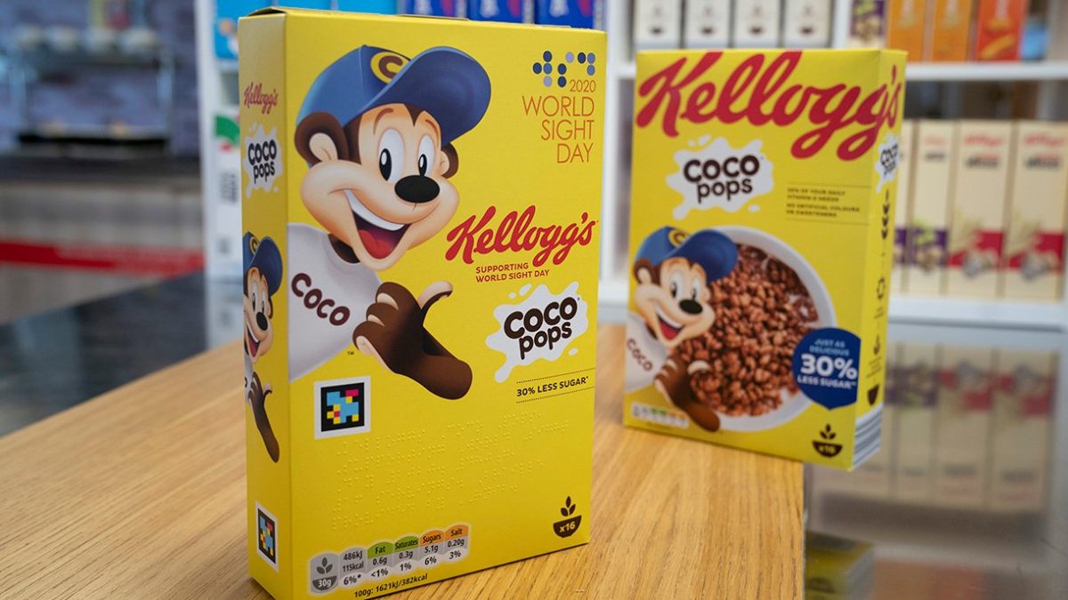 Kellogg’s apresenta embalagem acessível a cegos