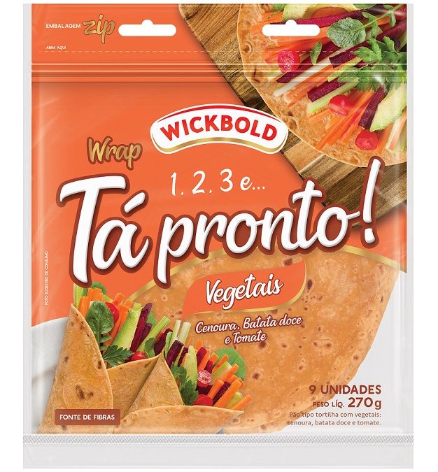 Wickbold lança wrap com vegetais na formulação