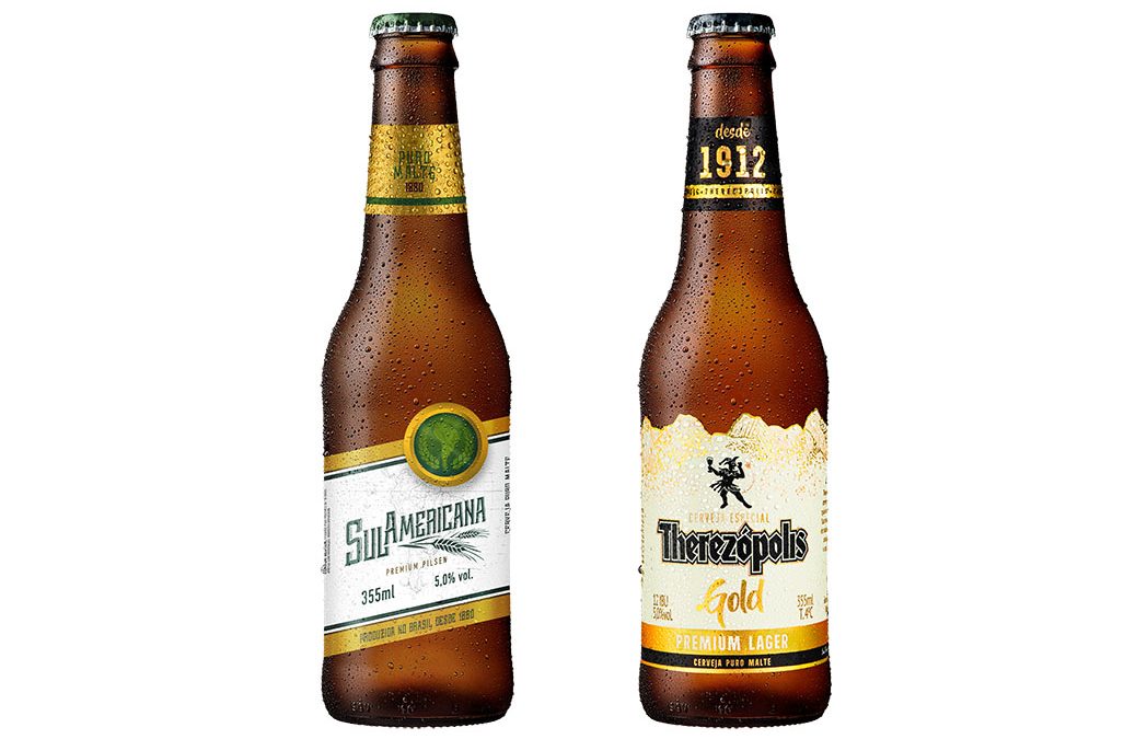 Cervejas Therezópolis e Sul Americana ganham novos rótulos de garrafas de 355ml