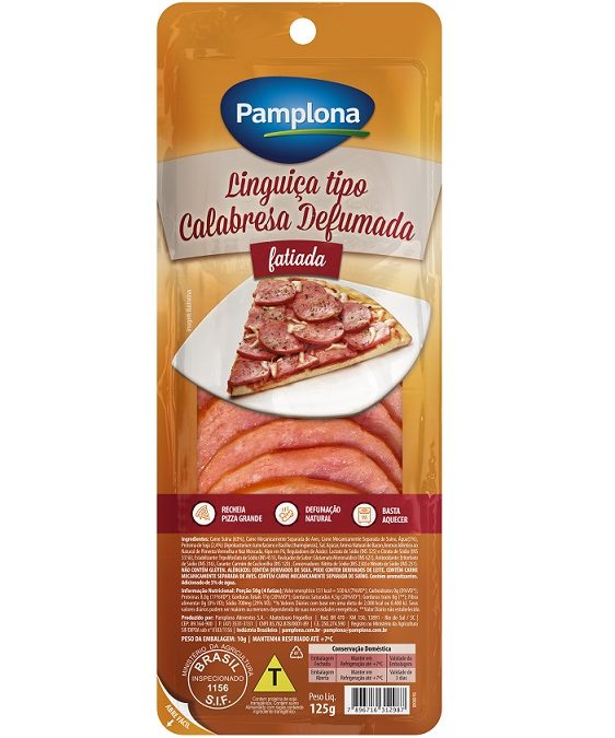 Pamplona lança linguiça fatiada