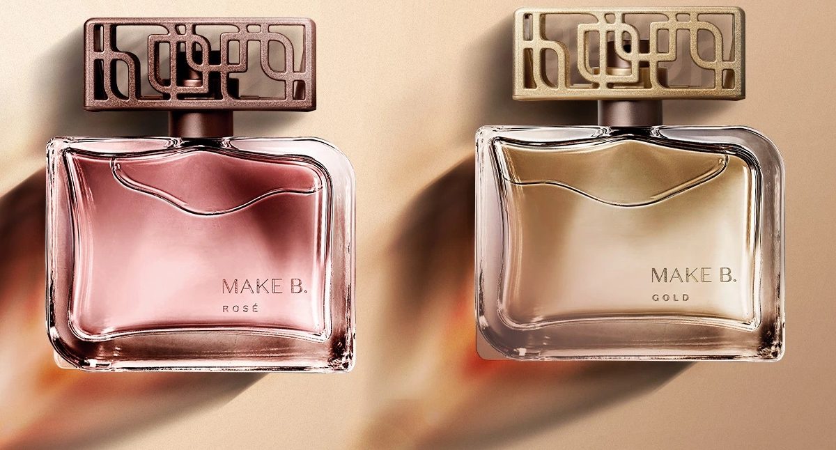 Perfumes da Make B. usam liga metálica nas tampas