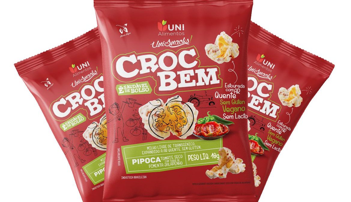 Uni Alimentos amplia linha de pipocas saudáveis