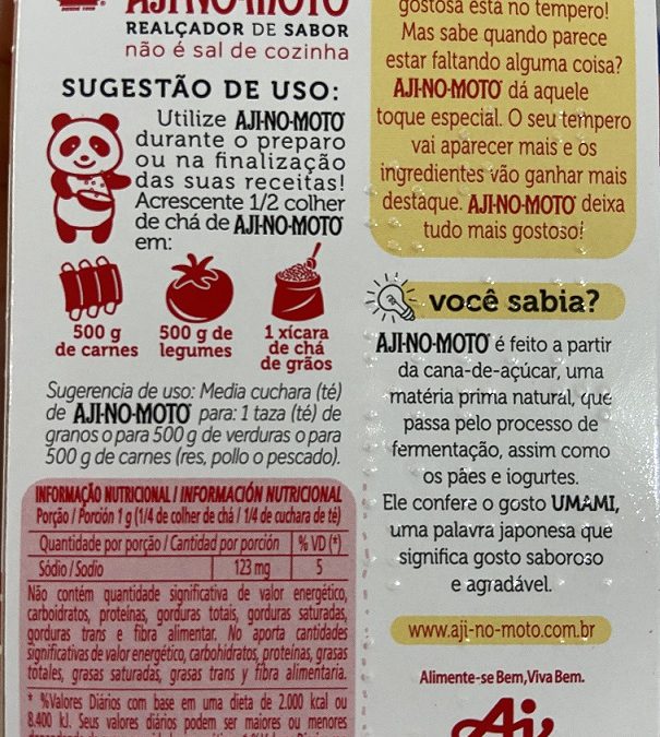 Aji-no-moto ganha embalagem reciclável com inscrição em braile