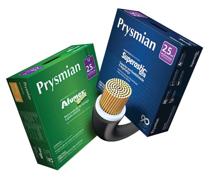 Prysmian lança novas embalagens do Afumex Green e Superastic Flex