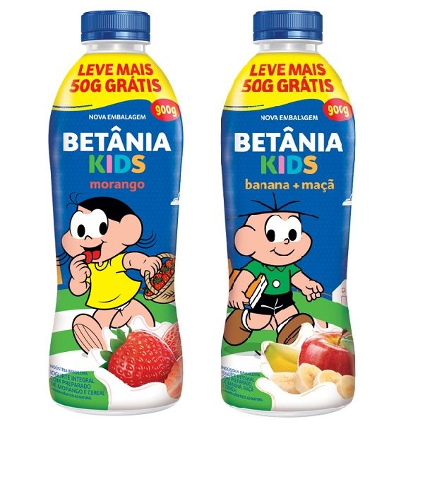 Betânia Kids traz embalagens econômicas estampadas com a Turma da Mônica