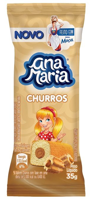 Em parceria com Leite Moça, Ana Maria lança bolinho sabor churros