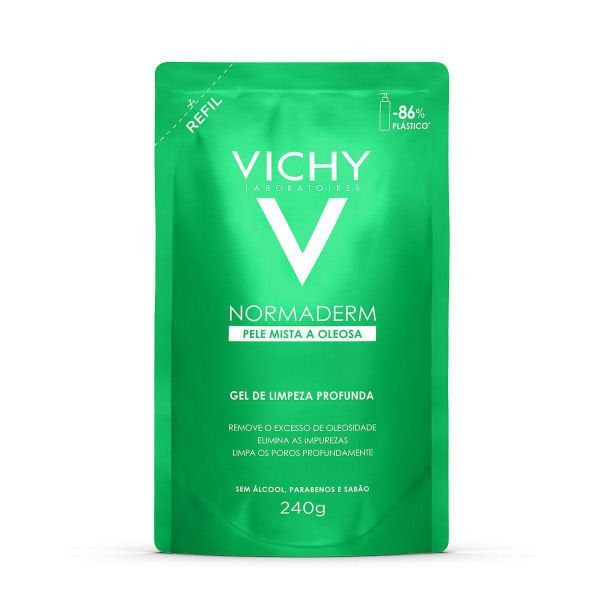 Géis de limpeza da Vichy estão disponíveis em embalagem refil