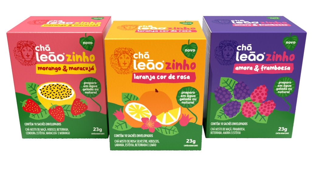 Leão amplia portfólio com a linha de Chás Leãozinho