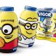 Minions viram esportistas nas embalagens do leite fermentado Vigor