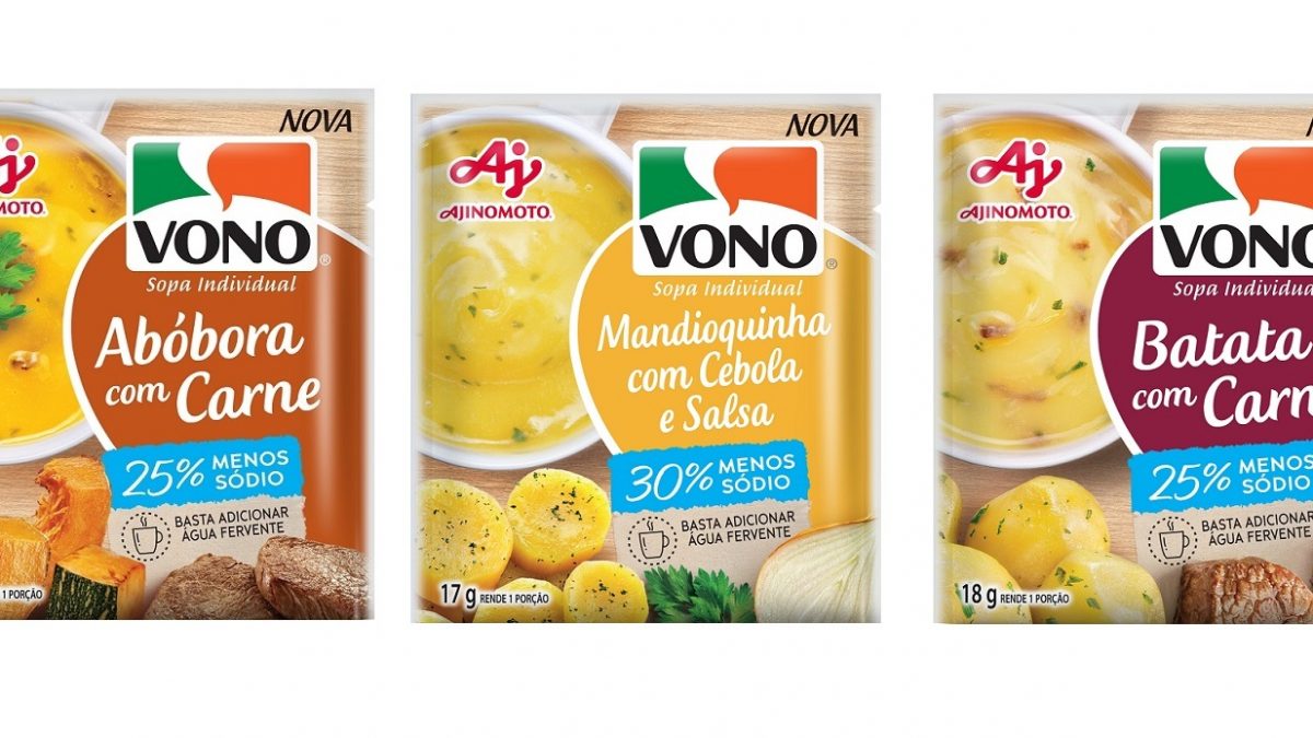 Vono amplia linha de sopas individuais com menos sódio