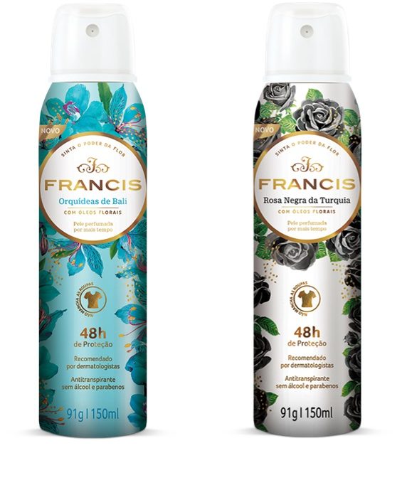 Francis amplia portfólio de desodorantes perfumados