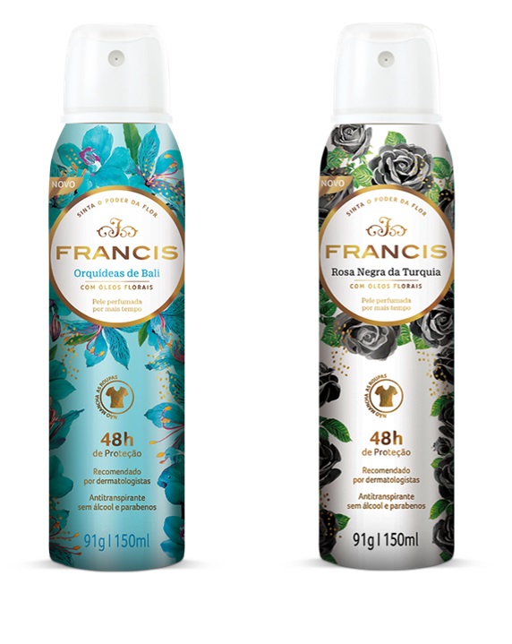 Francis amplia portfólio de desodorantes perfumados
