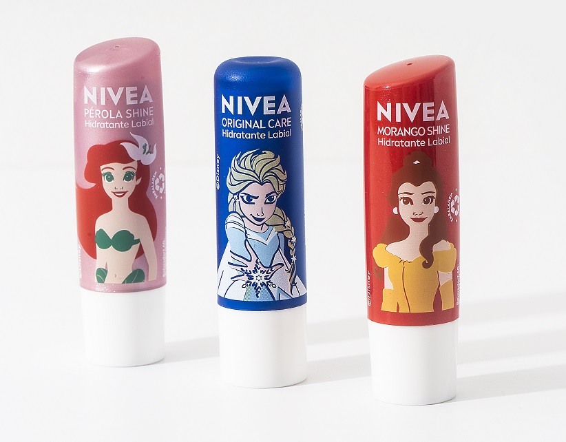 Nivea lança edição limitada de hidratantes labiais inspirada nas princesas da Disney