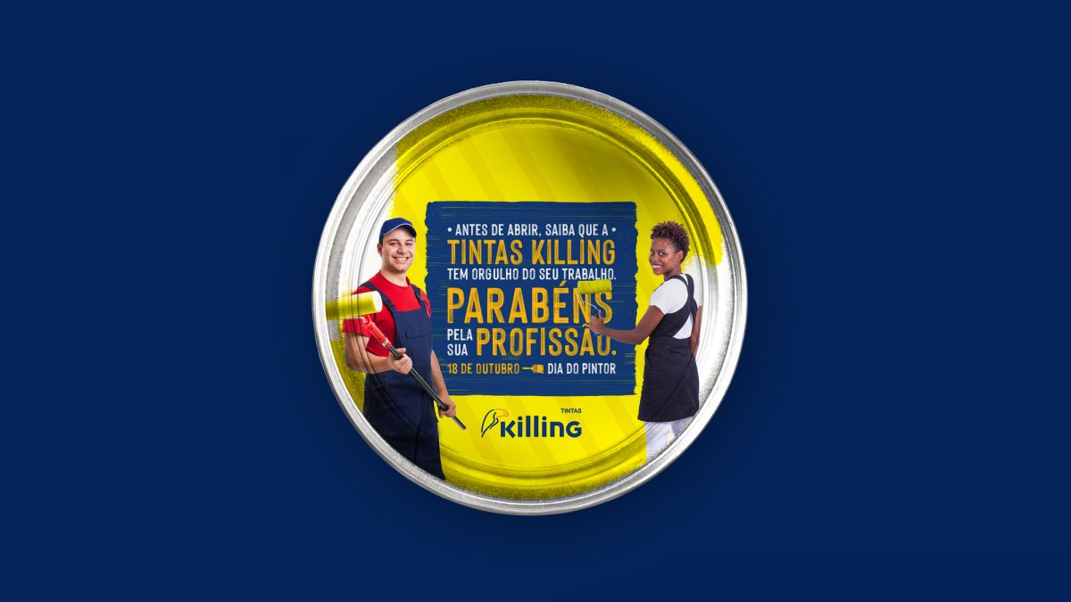 Tintas Killing faz homenagem a pintores nas embalagens