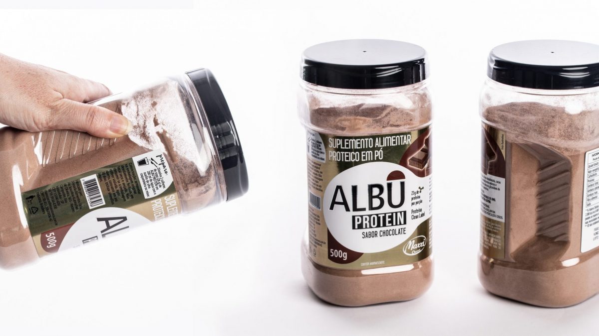 Albu Protein, da Shinoda, ganha embalagem ergonômica