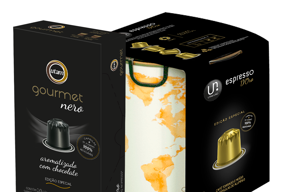 Café Utam apresenta novos blends em cápsulas de alumínio