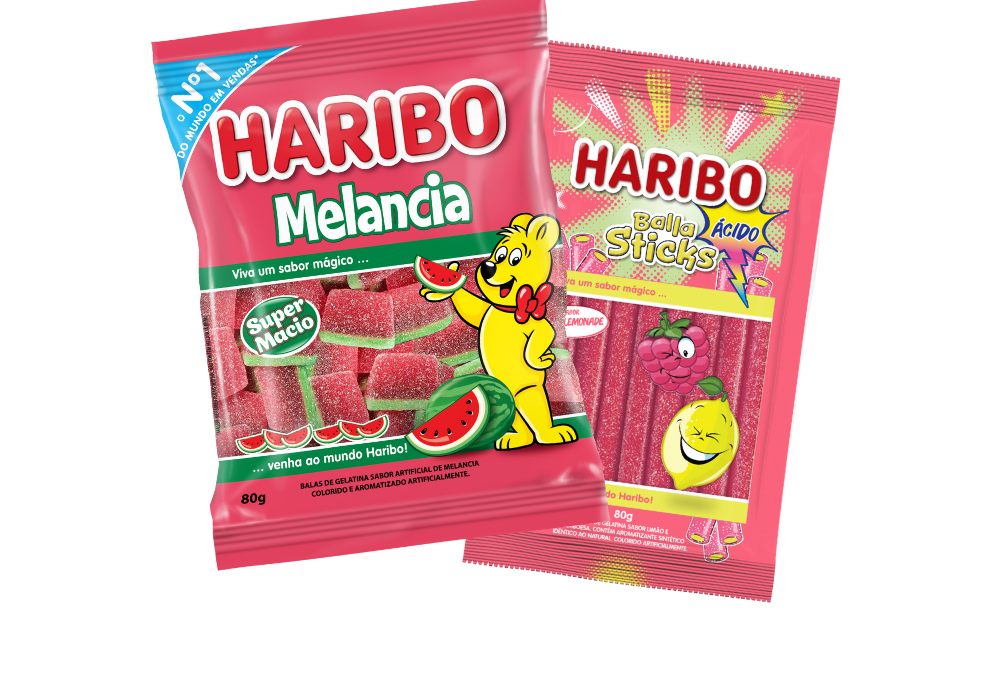 Haribo lança balas de Melancia e Pink Lemonade