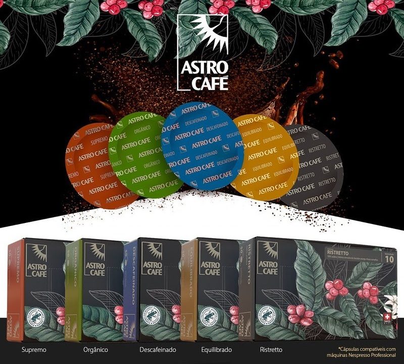 Astro Café lança cápsulas de alumínio para uso profissional