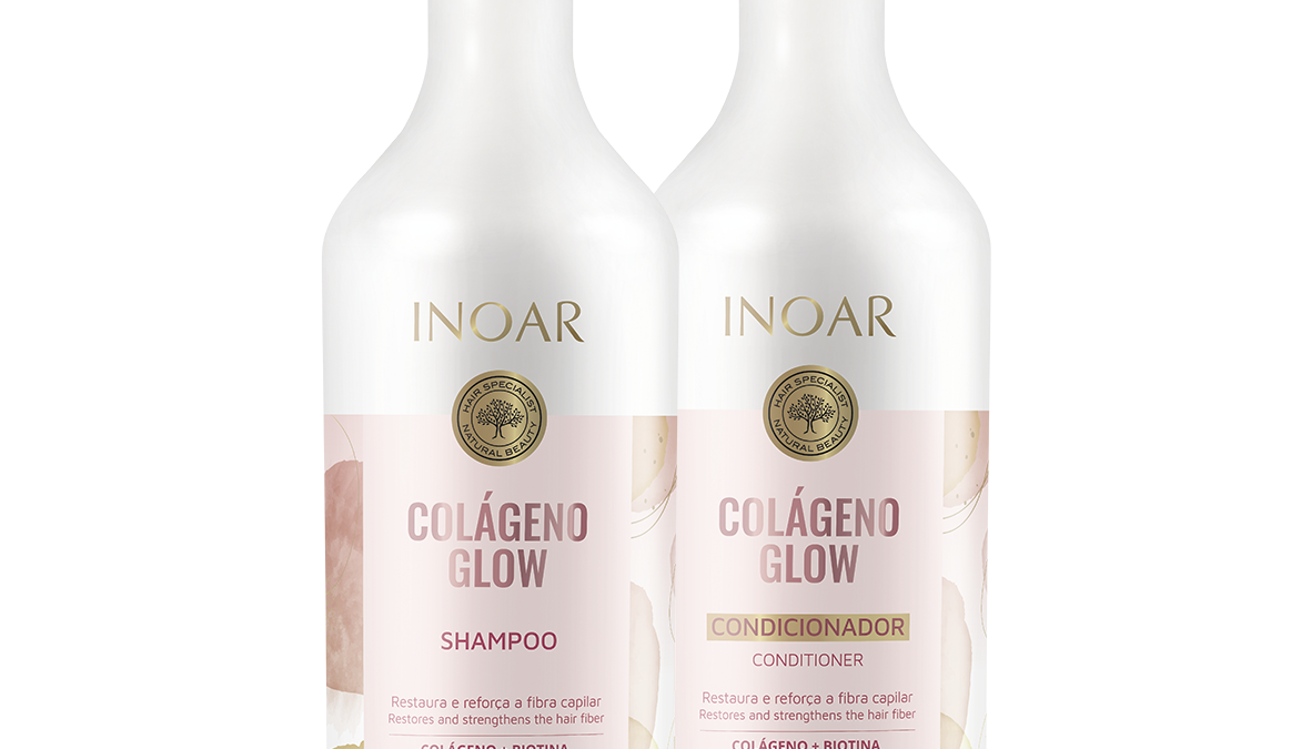 Inoar Cosméticos lança linha Colágeno Glow para restaurar e hidratar os fios