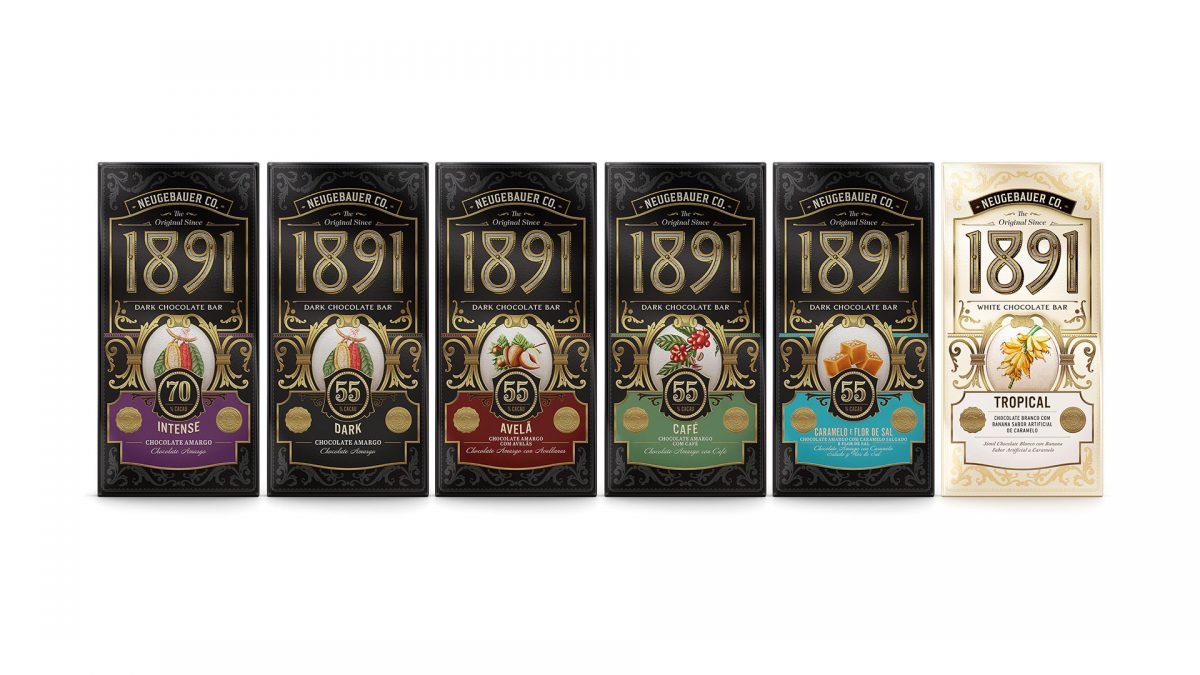 Linha premium 1891, da Neugebauer atualiza identidade visual e tem novos sabores