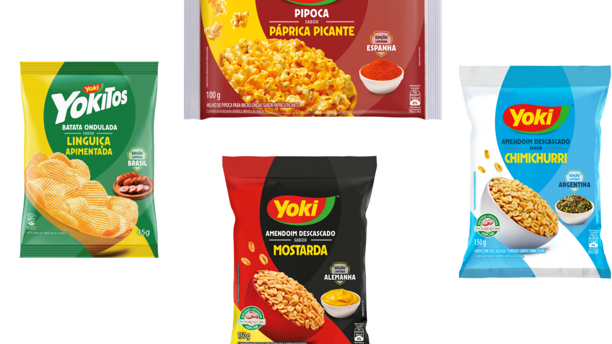 Yoki cria edição especial de snacks para a Copa do Mundo