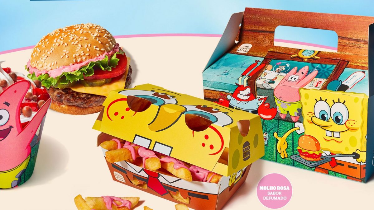 Burger King leva Bob Esponja para embalagens