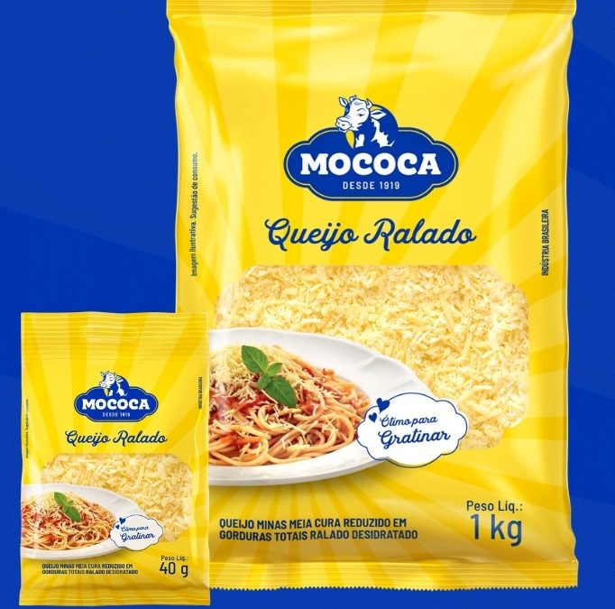 Mococa amplia linha de queijo ralado com embalagem de 1kg para food service