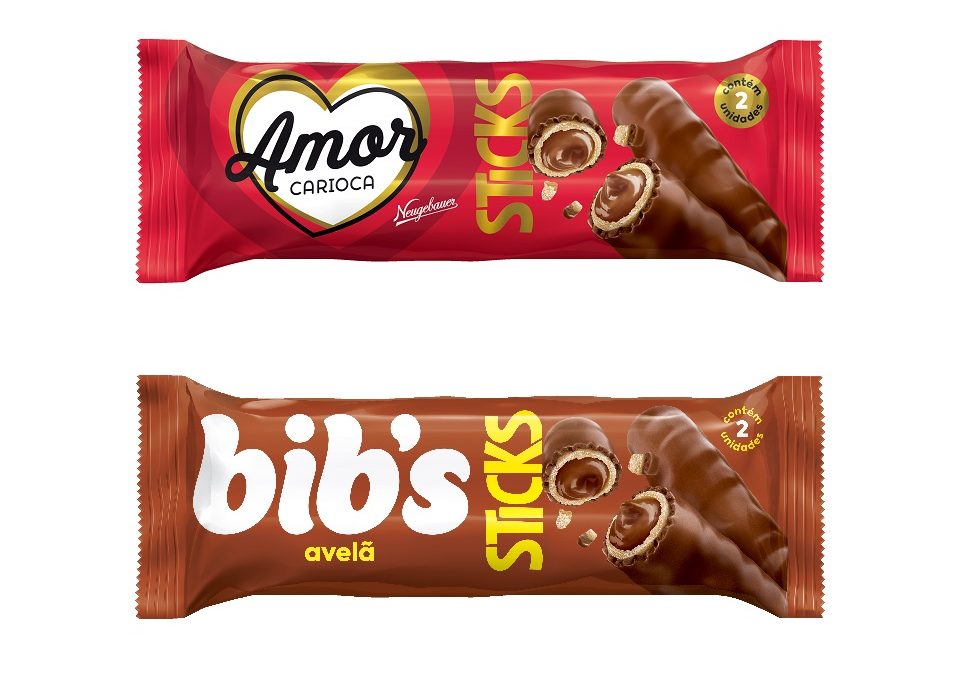 Neugebauer reforça portfólio de snacks com Bib’s Sticks Avelã e Amor Carioca Sticks