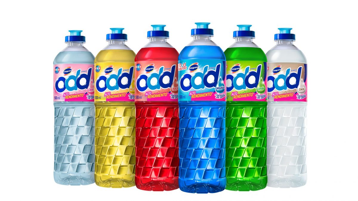 Embalagem de detergente tem redução de plástico