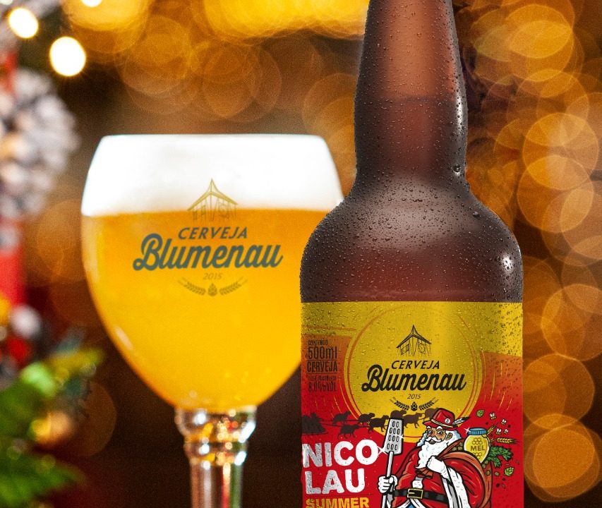 Cerveja Blumenau cria rótulo para o Natal