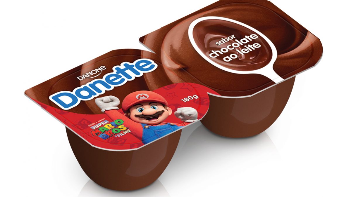 Super Mario Bros está nas embalagens de Danette