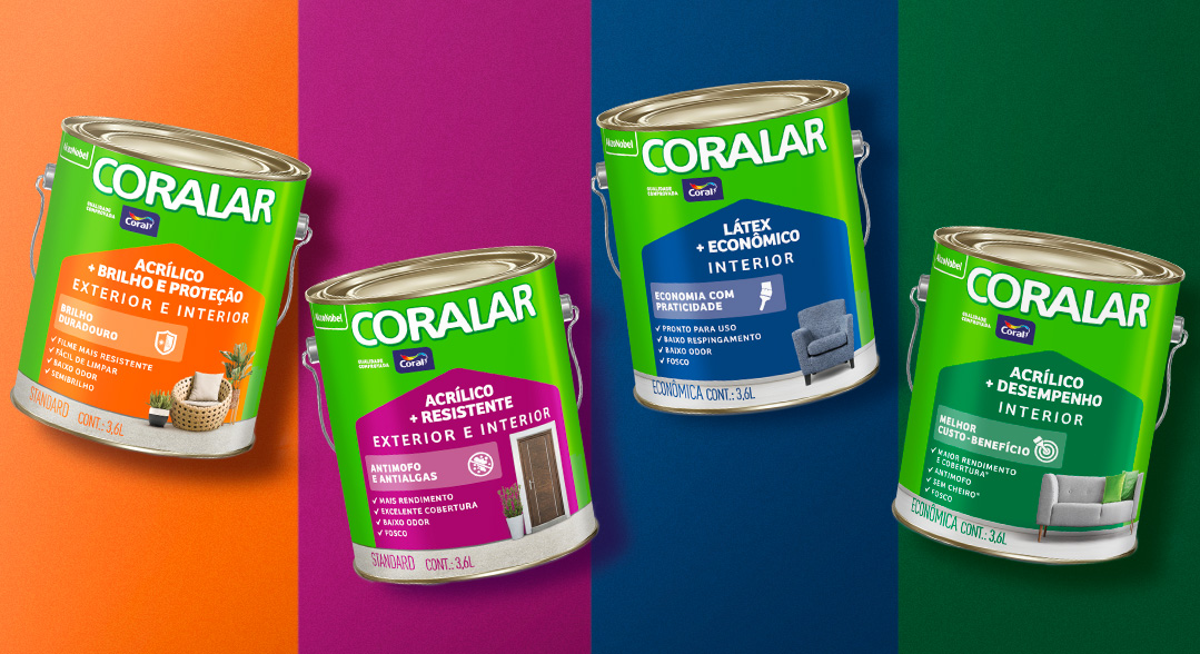 AkzoNobel reestrutura portfólio e repagina linha Coralar