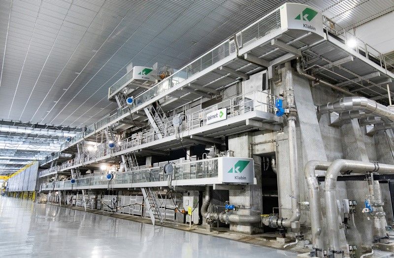 Klabin inicia a operação de nova máquina de papel cartão do Projeto Puma II