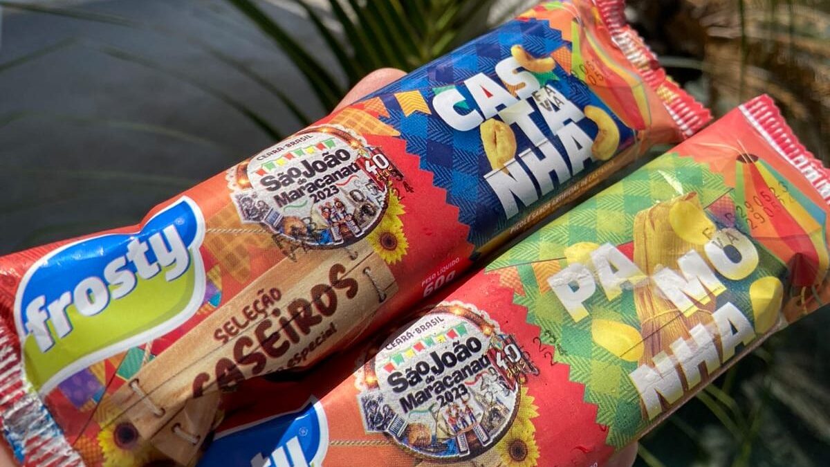 Sorvetes Frosty lança embalagem temática de festa junina