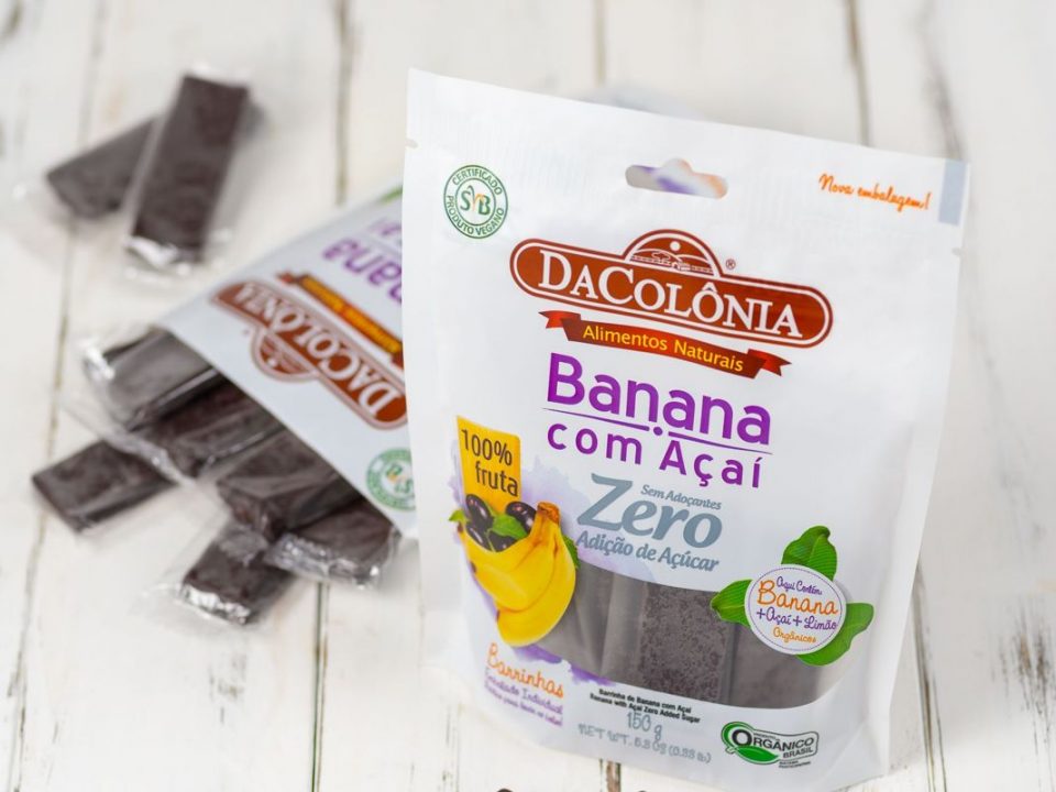 DaColônia leva barras de banana para stand-up pouches