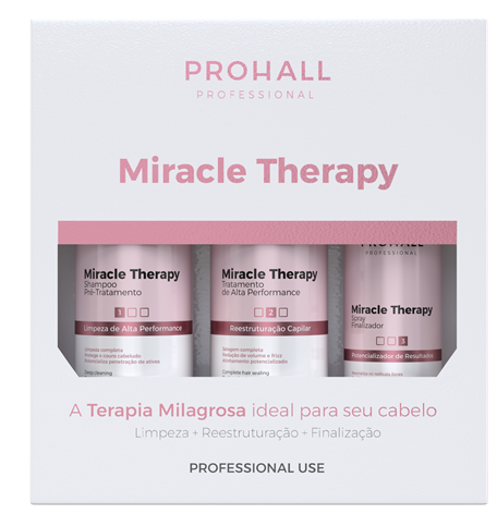 Prohall lança Kit Miracle Therapy para tratamento capilar profissional