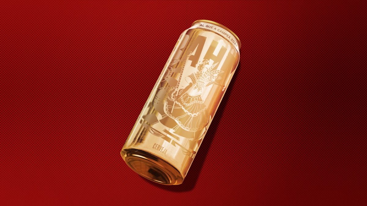 Brahma cria lata dourada 